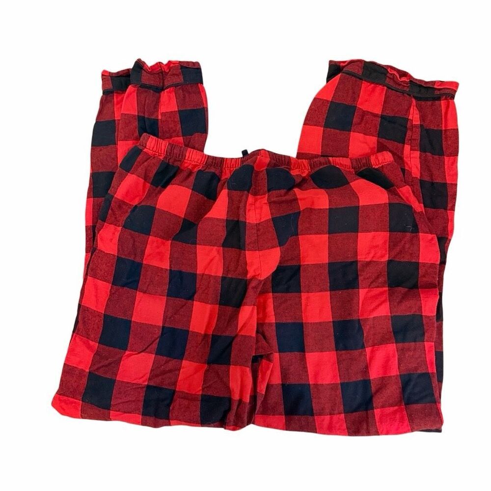 Target Red and Black Checked Flannel PJ Set- Size M - Picture 3 of 5